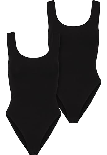 Body sans manches en coton bio Urban Classics lot de 2 noirs XS pour un style quotidien