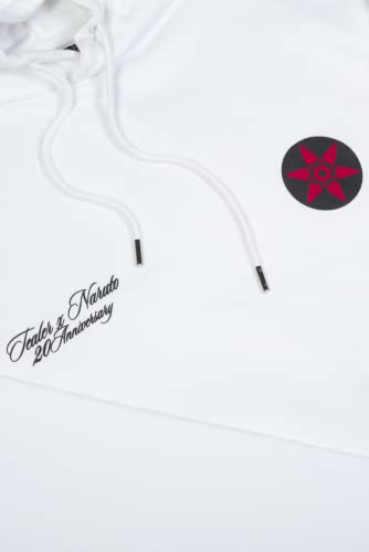 Sweatshirt à capuche Sasuke Sharingan mixte noir en coton