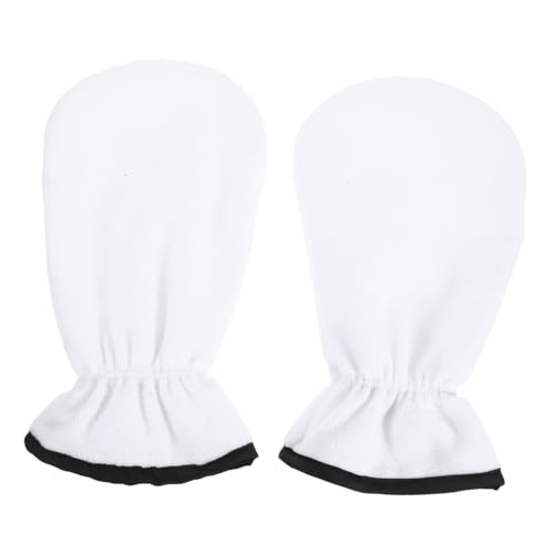 Ipetboom 1 Pair Exfoliating Leather Gloves for Dry Hands Hand Moisturizing Gloves Mittens