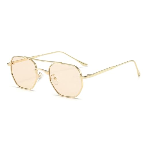 Lunettes de soleil pour homme style rétro polygone pour vos sorties et voyages