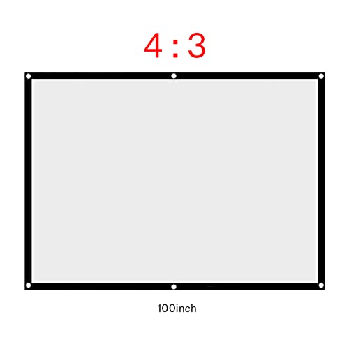 Pantalla de proyección retráctil para exterior 100 pulgadas miniatura 3