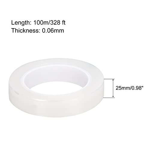 Image of MECCANIXITY Removable Protective Film, 1 Inch x 328 Ft Surface Protective Scratch Film Roll for Furniture, Electrical Appliances, Clear