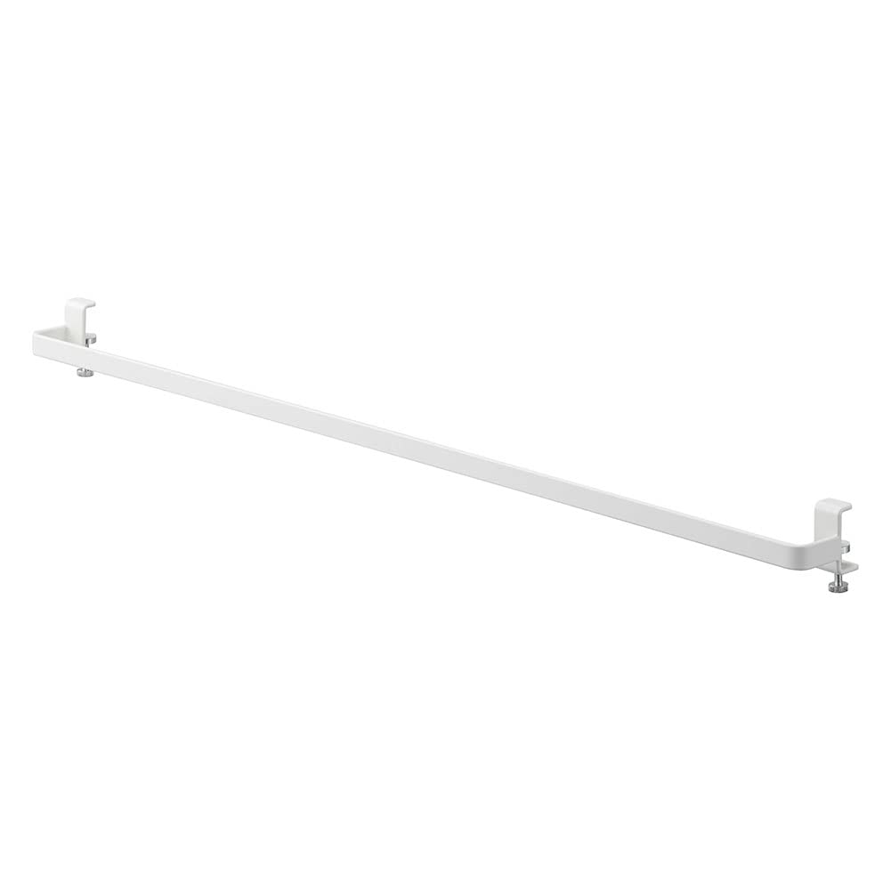 Yamazaki 5619 Indoor Clothes Drying Hanger Bar, White, Approx. W 26.6 x D 2.2 x H 2.8 - 2.8 inches (67.5 x 5.5 x 5 - 7 cm), Includes Screws, Tower, Hanging on the Cabin and Screws, Laundry Drying