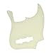 Dopro Lefty 4 String Jazz J Bass Pickguard Left Handed Scrach Plate Cream 3 Ply