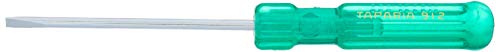 Image of Taparia 912 Steel (3.5 x 0.5mm) Flat Tip Screw Driver (Green and Silver)