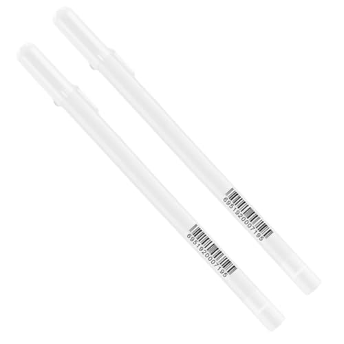 Touch Cool Canetas Gel Branca Profissional Ponta 0,8mm Kit com 2 ...