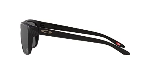 Oakley Men's OO9448 Sylas Rectangular Sunglasses, Matte Black/Prizm Black, 57 mm4