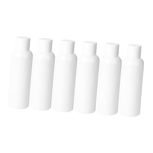 VINTORKY 6個 白色化粧品装ボトル 携帯用軽量トラベル容器 液漏れ防止 簡単詰め替え 小けボトル 化粧水 シャンプー対応 バッグ収納便利