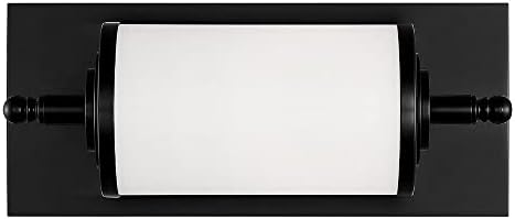 Crystorama Foster 1 Light Matte Black Bathroom Vanity