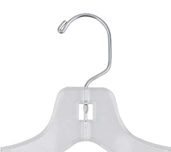 NAHANCO Plastic Junior Size Shirt Hanger, Super Heavy Weight, 14 Clear (Pack of 100), Made in USA