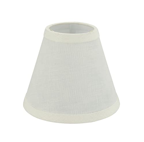 Aspen Creative 32110-2A, Hardback Empire Clip-On Chandelier Lamp Shade, Off-White, 3" Top x 6" Bottom x 5" Slant Height, Set of 2 by Aspen Creative - Image 3