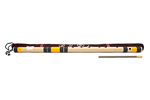 Image of Radhe Flutes | PVC Fiber G Sharp Bansuri | Base Octave | Right Handed | Durable, Crack-Resistant & Weatherproof Flute | Includes Soft Velvet Cover for Safe Storage