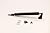 LARSON Certified Black Storm Door Standard Metal Piston, Storm Door Closer for Screen or Security Doors