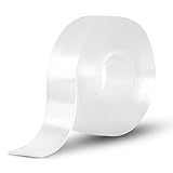 Doppelseitiges Klebeband Transparent, 3M Nano Double Sided Tape, 3cm Breites und 2mm Dickes Doppelseitiges Klebeband für Teppich Fotorahmen Küche, Zuhause, Auto oder Outdoor