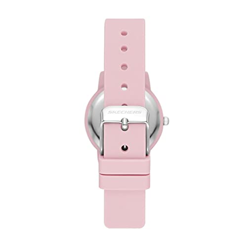 Skechers Women's Anaheim Quartz Three-Hand Watch, Color: Silver, Light Pink (Model: SR6234) by Skechers - Used condition - Image 3