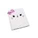 Ralcosuss Plush Cat Mini Keychain Pocket Notebooks, Cute Small Hardcover Personal Journal Diary Writing Memo Book Steno Pad Notepad with Blank Inner Papers(2.75’’x3.93’’)