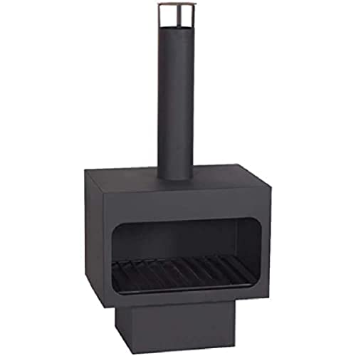 Arizona Freestanding Steel Wood Burning Fireplace With Chimney Chimenea