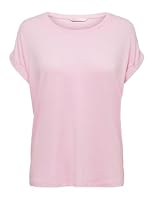 ONLY Women's Classic Fit Short-Sleeve Moster T-Shirt, Pink Lady, X-Large