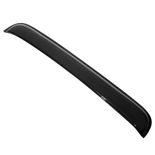 Image of 38inch Universal Sunroof Wind Deflector Auto Moonroof Window Visor RN98 | Shatterproof Sun Rain Guard, Tape-On Dark Smoke Tint, Fits Sunroofs Not Wider Than 36.8 inch, Rainy Windy Weather Protection
