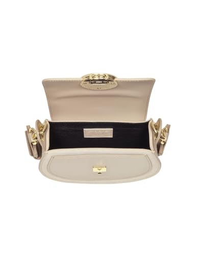 Yucca Shoulder Bag, Suede and Calf Leather, 7.9 x 6.7 x 2.4 inches4