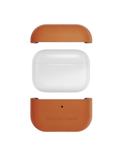 Image of DailyObjects Leatherite AirPods Case Cover Compatible with Apple Airpods Pro 2 | Durable Leatherite Material | Shock Resistant & Lightweight | Compatible Wireless Charging | Stylish Design - (Tan)