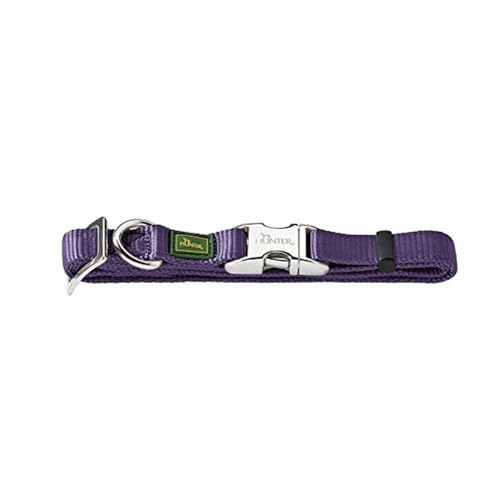Hunter 46679 Halsung für Hunde Vario-Basic ALU-Strong S, 30-45 cm, Nylon, violett