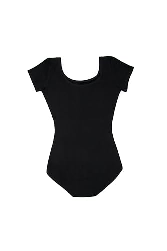 Capezio Women's Classic Short Sleeve Leotard,Black,Medium