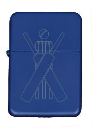Star BLUE CRICKET 14 PERSONALISED ENGRAVED PETROL LIGHTER ENGRAVED FREE OF CHARGE