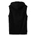 Maiyifu-GJ Zip Up Hoodie Tank Tops for Men Slim Fit Sleeveless Workout Hooded Shirt Casual Lightweight Zipper Hoodies Vests (Black,180/92A)