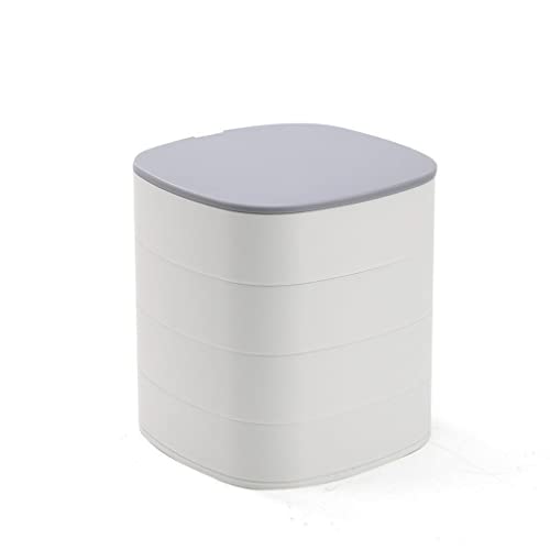 Boîte de rangement de bijoux rotative à 360° pour optimiser votre coiffeuse