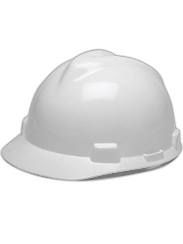 Casque MSA V-Gard avec suspension Fas-Trac III et fentes latérales