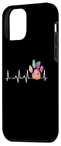 Iphone 12 Mini Colorful Paw Print Heartbeat Veterinarian Vet Tech Case #TOP1