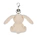 Apricot Lamb Cream Velvet Bunny Cute Keychain, Soft Stuffed Plush Keychain Toys for Kids’ Backpack, Purse