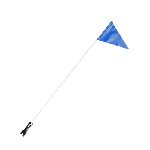 VOSAREA Adjustable Bike Safety Flag with Pole - High Visibility Reflective Flag for Cycling - Portable Safety Flag for Biking Durable 787 Inches Tall Bike Flags for Enhanced Safety