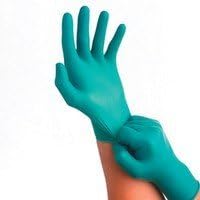 Ansell 92-600 Small Touch and Tuff Teal Nitrile Gloves Powder Free Bx/100