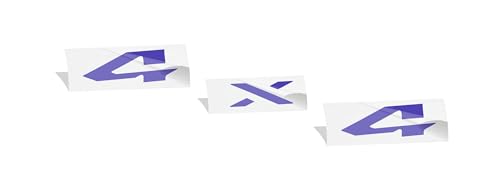 Image of Reflective Concepts 4x4 Emblem Overlay Decal Sticker -Fits: 2019-2026 Ram, NOT for Classic - (Color: Purple)