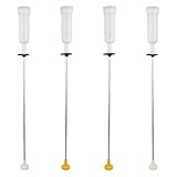 Generisch 4 Stück Waschmaschinen-Aufhängungsstangen mit Dämpfungsfeder, kompatibel mit Haier - 22,2 Zoll Ersatz-Stabilisierungsstangen für Waschmaschinen - Trommelzentrierungsfedern