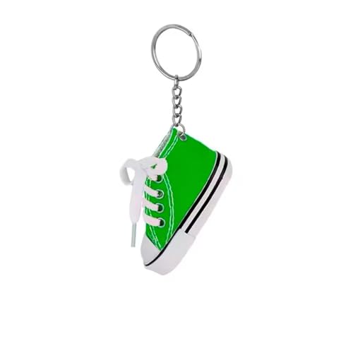 Chaveiro Mini Tênis Cores para Mochila Bolsa Chave Vermelho Preto Verde Rosa (Verde)