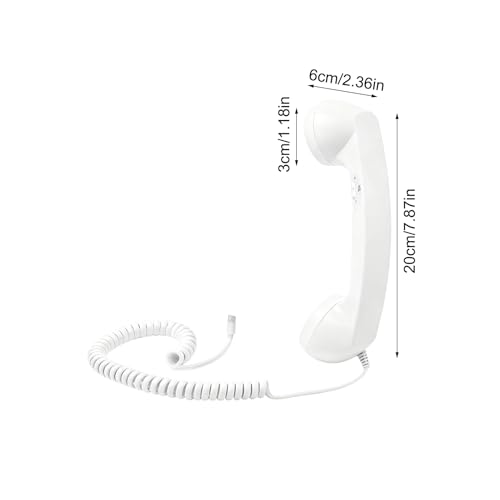 Classic Telephone Handle - Modern Mobile-to-Landline Connector, Ergonomic Comfort Receiver with Volume Control, Noise Canceling Communication Accessory, Ideal for Hospital Rooms Senior Living and Long - imagen 2