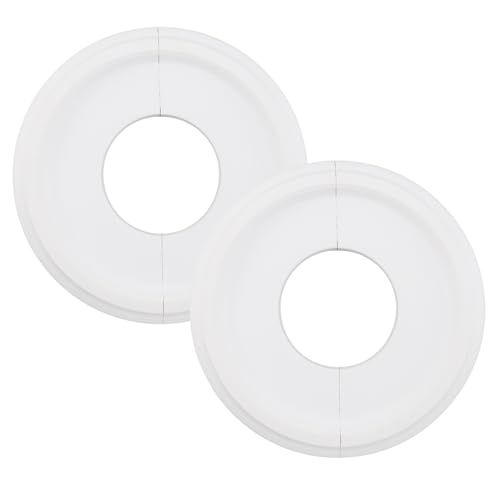 Image of Woogim 2PCS White Split Ceiling Medallion 9.84 inch Diameter