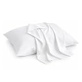 Atiksh Beddings™ 12x16 Toddler Travel Pillow Cases, Pack of 2, 100% Egyptian Cotton, 600 Thread Count, Zipper Closure, Small Pillowcase for Kids, Daycare, Preschool & Travel, White