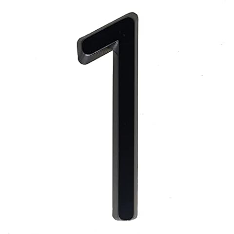 Ywonoby 3D Mailbox Numbers 2 Inch(5 cm) Self Adhesive House Numbers Stickers for Door Numbers, Address Numbers, Black(1) Cover