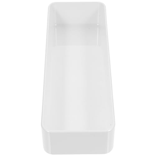 MOLUCKFU Organizador de Cubiertos para Cajón de Cocina 2 Piezas L Blanco Bandeja Divisoria de para Utensilios Soporte Compacto para Cuchillos y Tenedores