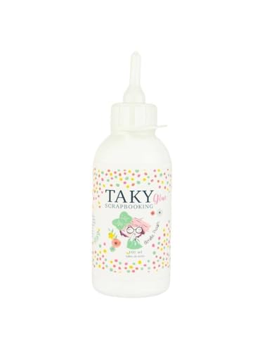 Taky Glue 100ml Amelie Prager para Scrapbooking Cola de Alta aherencia y concentración para papel, madera, metal, cerámica, tejido y plásticos.