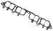 Cometic Inline Lower Intake Manifold Gasket (IR511060AFM) for Nissan RB25 2.5L