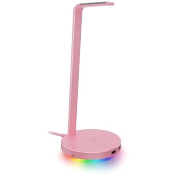 Suporte para Headset Razer Base Station V2 Chroma, Quartz Rosa