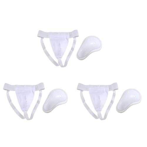 Lioggyet 3X Protector de Coquilla Hombre, Boxeo Kickboxing Muay Coquilla, Ventilado Ajustable, Entrenamiento de Lucha Karate M