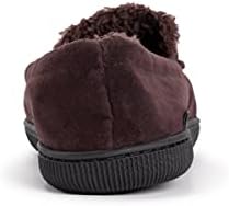 MUK LUKS Men's Faux Suede Moccasin Slipper, Brown, 12 | Image 7