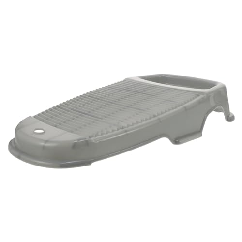 ELAYARD 加厚防滑洗濯板 家用ノンスリップランドリーボード 鹸ホルダー付き 手洗い効率アップ 衣類の摩擦増加で素早く清潔保持 収納便利な