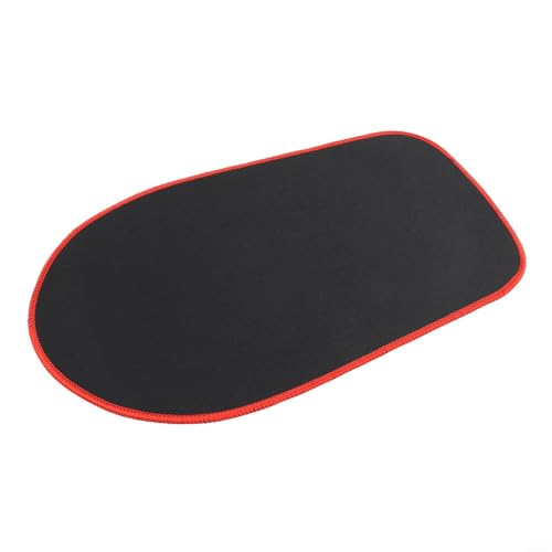 Alfombrilla deslizante para mezclador para KitchenAid de 5 a 8 cuartos de galón, base de fieltro antideslizante para un fácil movimiento y protección de encimera, negro con bordes rojos